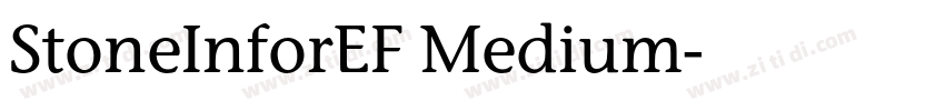 StoneInforEF Medium字体转换